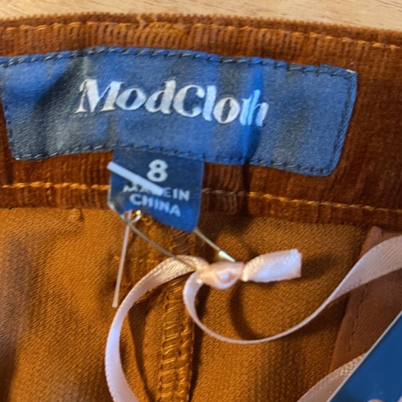 ModCloth The Madison Corduroy Pants, Ginger 8 NEW - Picture 9 of 14